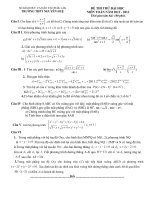 ĐÁP ÁN VÀ ĐỀ THI THỬ ĐẠI HỌC - TRƯỜNG THPT NGUYỄN HUỆ - ĐẮK LẮK - ĐỀ SỐ 162 pptx