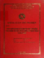 khóa luận tốt nghiệp phát triển ngành công nghiệp phụ trợ nhằm tăng cường thu hút đầu tư trực tiếp nước ngoài tại việt nam