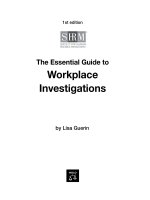 the essential guide to workplace investigations (2007)