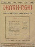 tạp chí thanh nghị số (108)