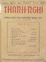 tạp chí thanh nghị số (113)