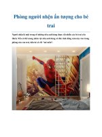 Phòng người nhện ấn tượng cho bé trai pdf