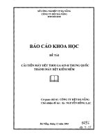 Cải tiến máy dệt thoi ga 615 h trung quốc thành máy dệt kiếm mềm