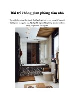 Bài trí không gian phòng tắm nhỏ potx