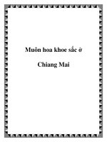 Muôn hoa khoe sắc ở Chiang Mai pdf
