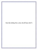 Sưu tầm những bài ca dao chủ đề hẹn chờ docx