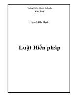 Giáo trình luật Hiến pháp - ĐH Kinh tế quốc dân