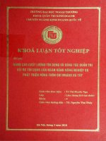 Nâng cao chất lượng tín dụng và công tác quản trị rủi ro tín dụng của ngân hàng nông nghiệp và phát triển nông thôn chi nhanh Hà Tây