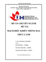MẠCH điều KHIỂN TRỒNG RAU THỦY CANH dùng pic 16f877a