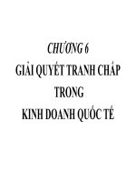 Giải quyết tranh chấp trong kinh doanh quốc tế pptx