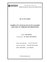 Nghiên cứu áp dụng sản xuất sạch hơn cho công ty TNHH  giày da Hài Mỹ   Bình dương