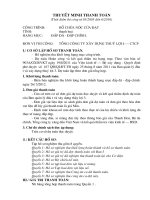 THUYẾT MINH THANH TOÁN