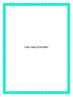 Lược vàng trị bá bệnh? potx