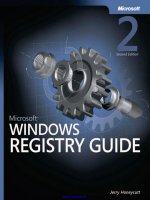 microsoft windows registry guide, 2nd edition