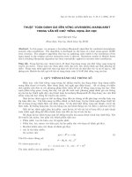 Thuật toán đánh giá bền vững Levenberg-Marquardt trong vấn đề khử tiếng vọng âm học. potx