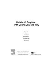 morgan kaufmann mobile 3d graphics with opengl es and m3g - morgan kaufmann