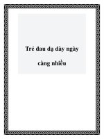 Trẻ đau dạ dày ngày càng nhiều pdf