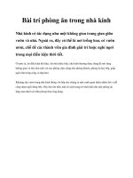Bài trí phòng ăn trong nhà kính pptx