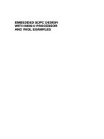Embedded SoPC design with nios II processor and VHDL examples