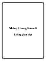 Những ý tưởng làm mới không gian bếp ppt