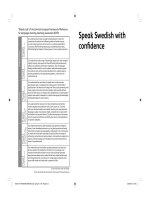 teach yourself speak swedish with confidence booklet