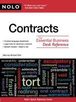 contracts, the essential business desk reference (2011)