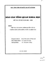 Tiếp tục xây dựng chính quyền cấp xã ở đồng bằng sông hồng nước ta hiện nay