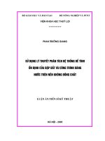 Sử dụng lý thuyết phân tích hệ thống để tính ổn định của đập đất và công trình dâng nước trên nền không đồng chất