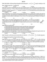 đề thi thử môn vật lý hay lần 5