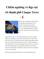 Chiêm ngưỡng vẻ đẹp rực rỡ thành phố Cinque Terre -Ý pot