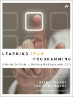 addison-wesley learning ipad programming, a hands-on guide to building ipad apps with ios 5 (2012)