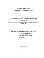 Phương pháp nghiên cứu khoa học trong tin học ứng dụng vào xây dựng nền tảng trí tuệ kinh doanh trên đám mây mã nguồn mở