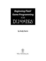 beginning flash game programming for dummies