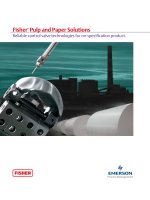 Fisher ® Pulp and Paper Solutions Reliable control valve technologies for on-specification product. pptx