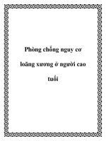 Phòng chống nguy cơ loãng xương ở người cao tuổi pdf