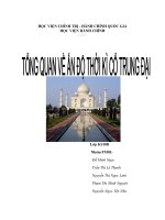 Tiểu luận:Tổng quan Ấn Độ thời kỳ trung đại pdf