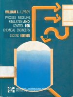 process modeling simulation and control for chemical engineers - 2nd ed