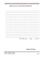 Thiết kế hệ thống xử lý nước cho khu dân cư phường Thạnh Lộc, Quận 12 với công suất 750m3/ngày.đêm