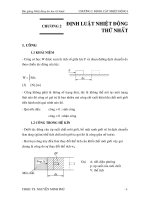 Định luật nhiệt động thứ nhất