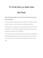 Về cố đô Hoa Lư thăm chùa Bái Đính ppt