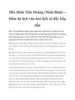 Đền Đinh Tiên Hoàng (Ninh Bình) – Đểm du lịch văn hóa lịch sử đầy hấp dẫn pptx