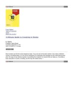 10 minute guide to investing in stocks