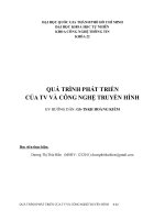 tiểu luận quá trình phát triển của tivi và công nghệ truyền hình