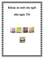 Khoác áo mới cho ngôi nhà ngày Tết docx