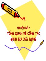 tổng quan về công tác định giá xây dựng