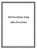 MS PowerPoint: Trình chiếu PowerPoint pdf