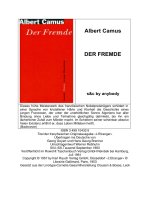 camus, albert - der fremde