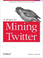21 recipes for mining twitter