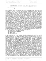 Vi xử lý - Phần II  CẤU TRÚC PHẦN CỨNG HỆ VI ĐIỀU KHIỂN