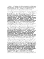 a review of the outsiders club screened on bbc 2 in october